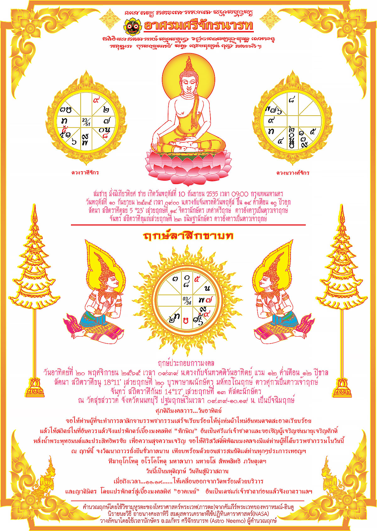 Auspicious time leave the Buddhist monkhood