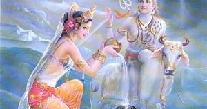 siva blessing parvati lingam
